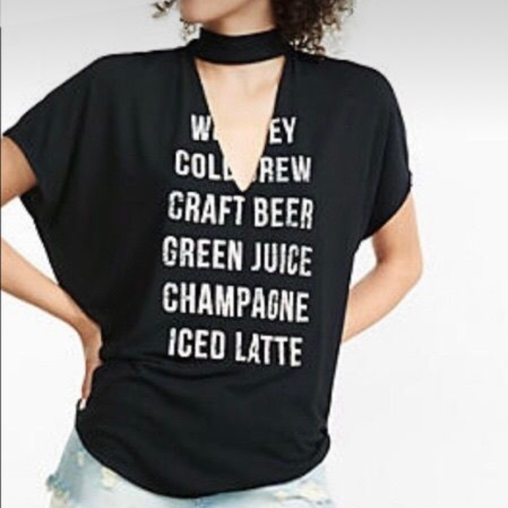 Express Keyhole Drinks Tee - Sz M